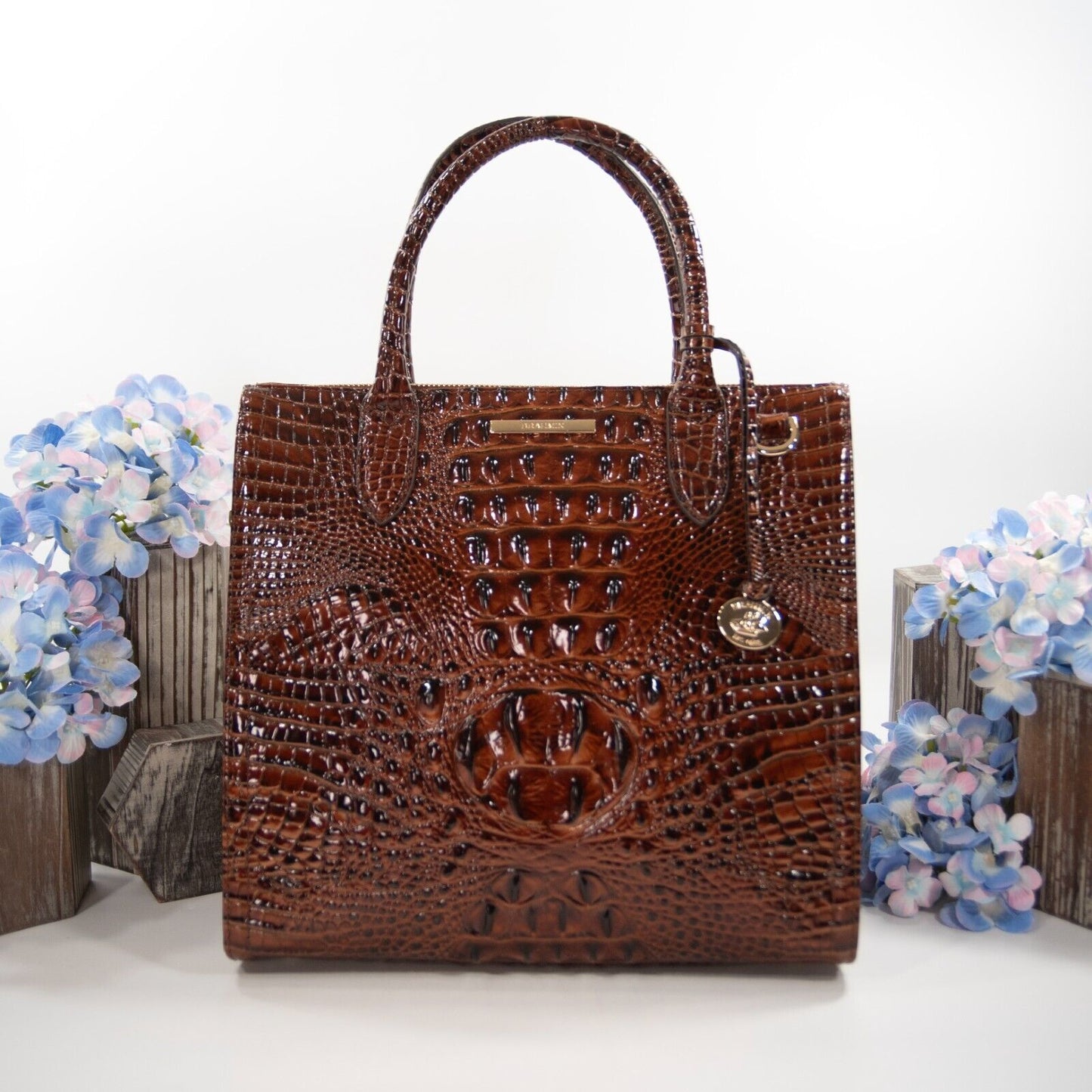 Brahmin Brahmin Pecan Melbourne Leather Large Caroline Bag NWT