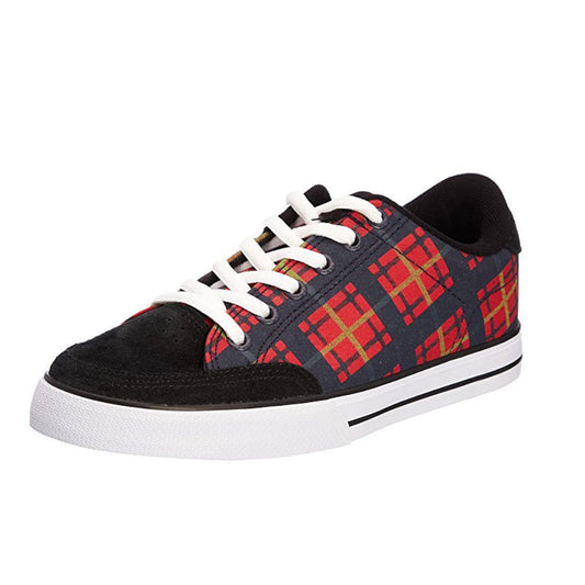 C1rca 50 W Red Tartan Plaid Skater Skateboard Low Top Womens Sneaker 5.5 NIB