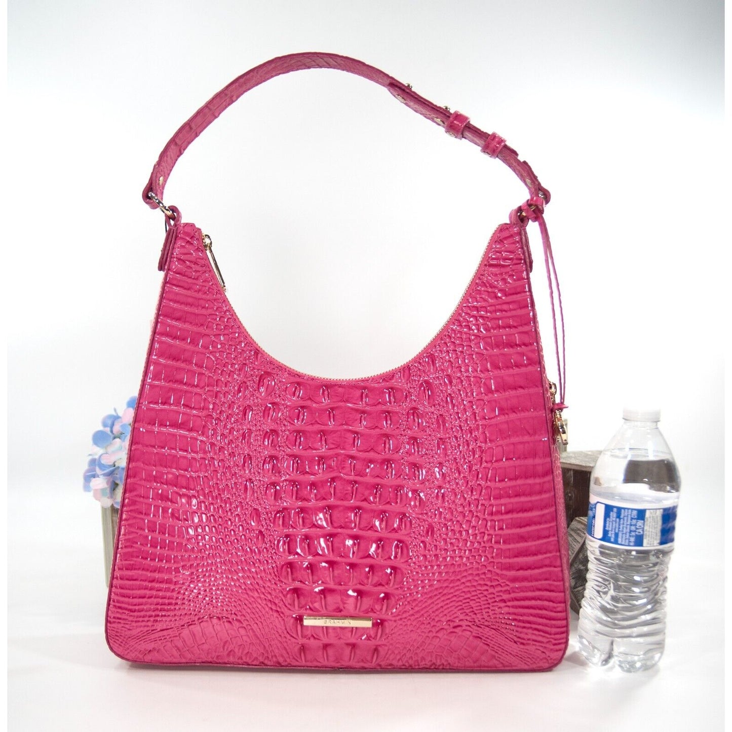 Brahmin Paradise Pink Melbourne Leather Tabitha Hobo Shoulder Bag NWT