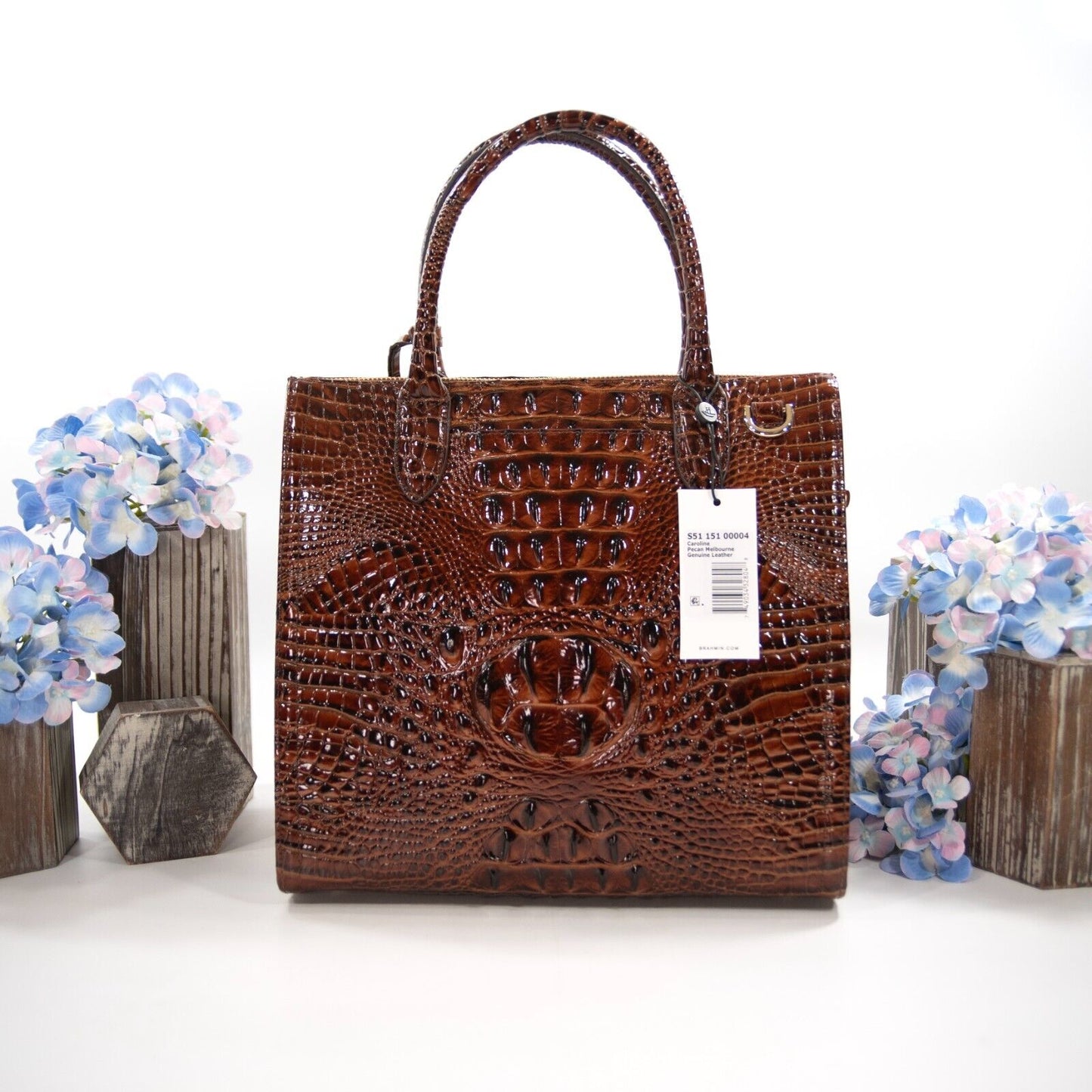 Brahmin Brahmin Pecan Melbourne Leather Large Caroline Bag NWT