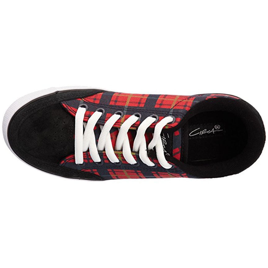 C1rca 50 W Red Tartan Plaid Skater Skateboard Low Top Womens Sneaker 5.5 NIB