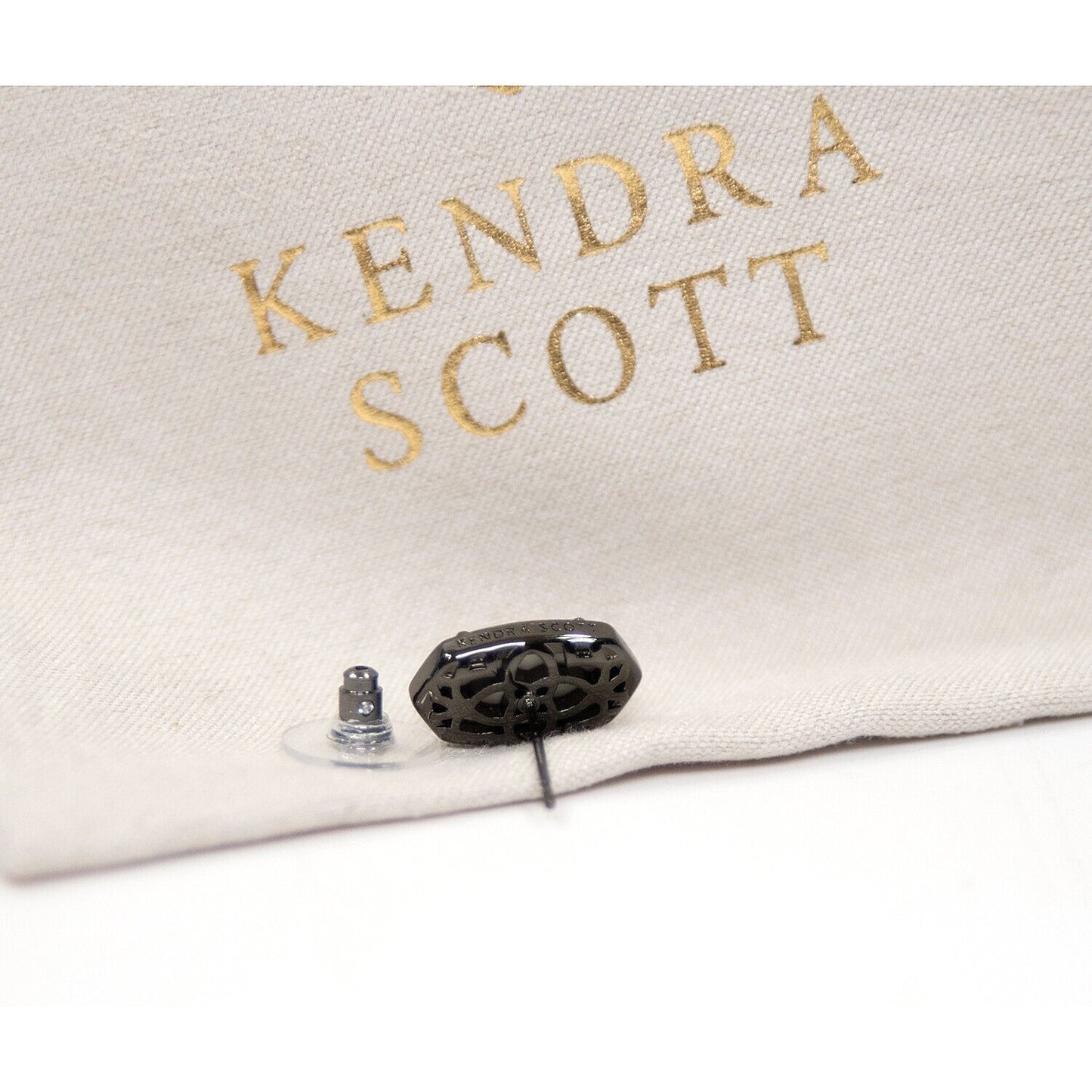 Kendra Scott Ellie Platinum Drusy Gunmetal Statement Stud Earrings NWT