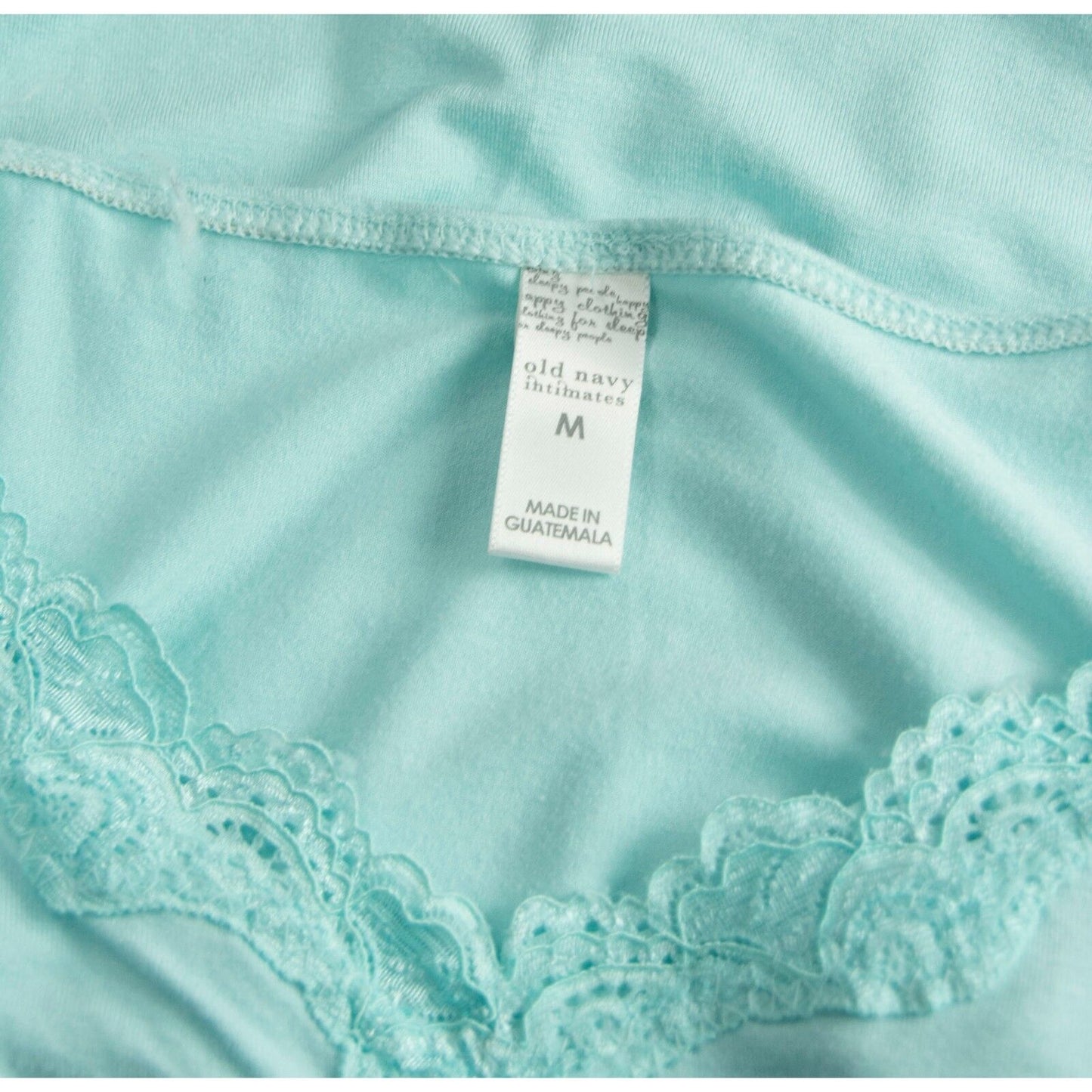 Old Navy Aqua Turquoise Blue Modal Empire Waist Cami Babydoll Top MD