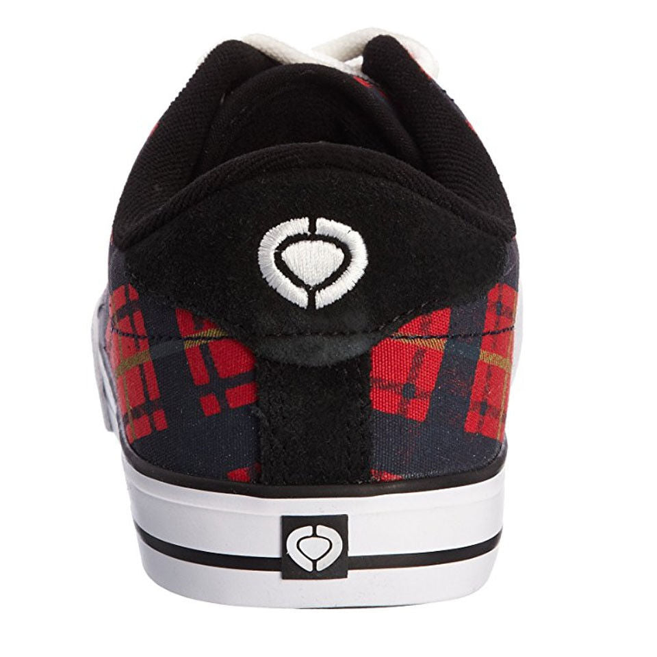 C1rca 50 W Red Tartan Plaid Skater Skateboard Low Top Womens Sneaker 5.5 NIB