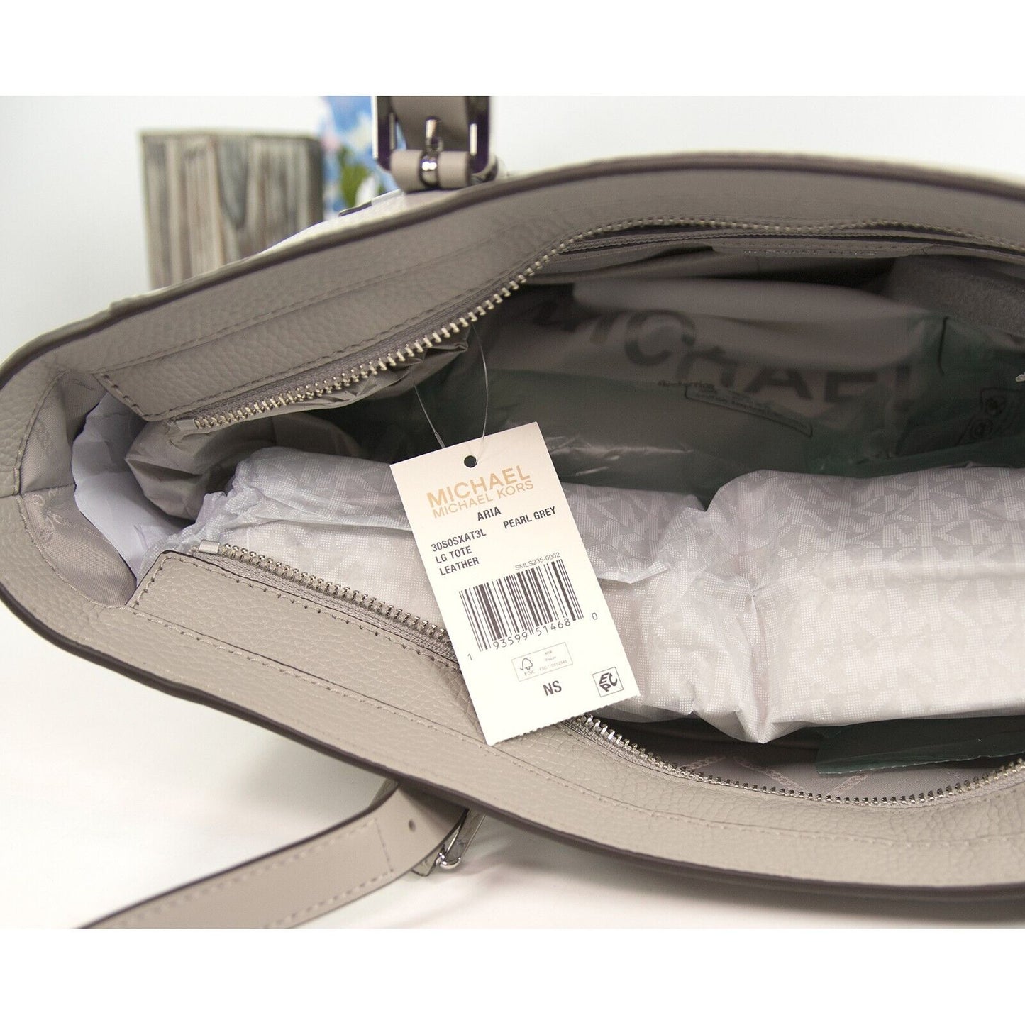 Buy Michael Kors Camille Leather Large Satchel Convertible Crossbody Bag Purse  Handbag (Pearl Grey) at Amazon.in