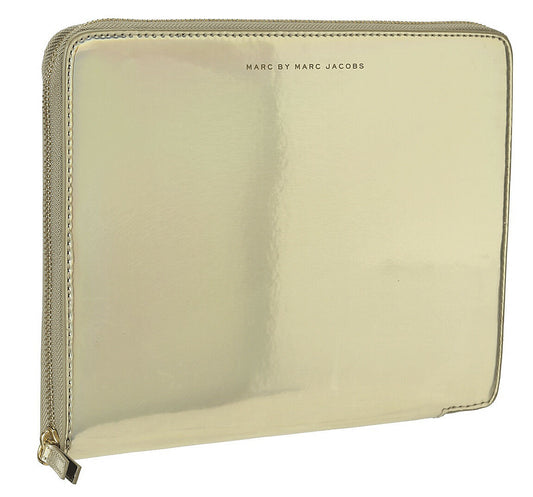 Marc Jacobs Techno Gold Hologram iPad Folio Tablet Case NWT