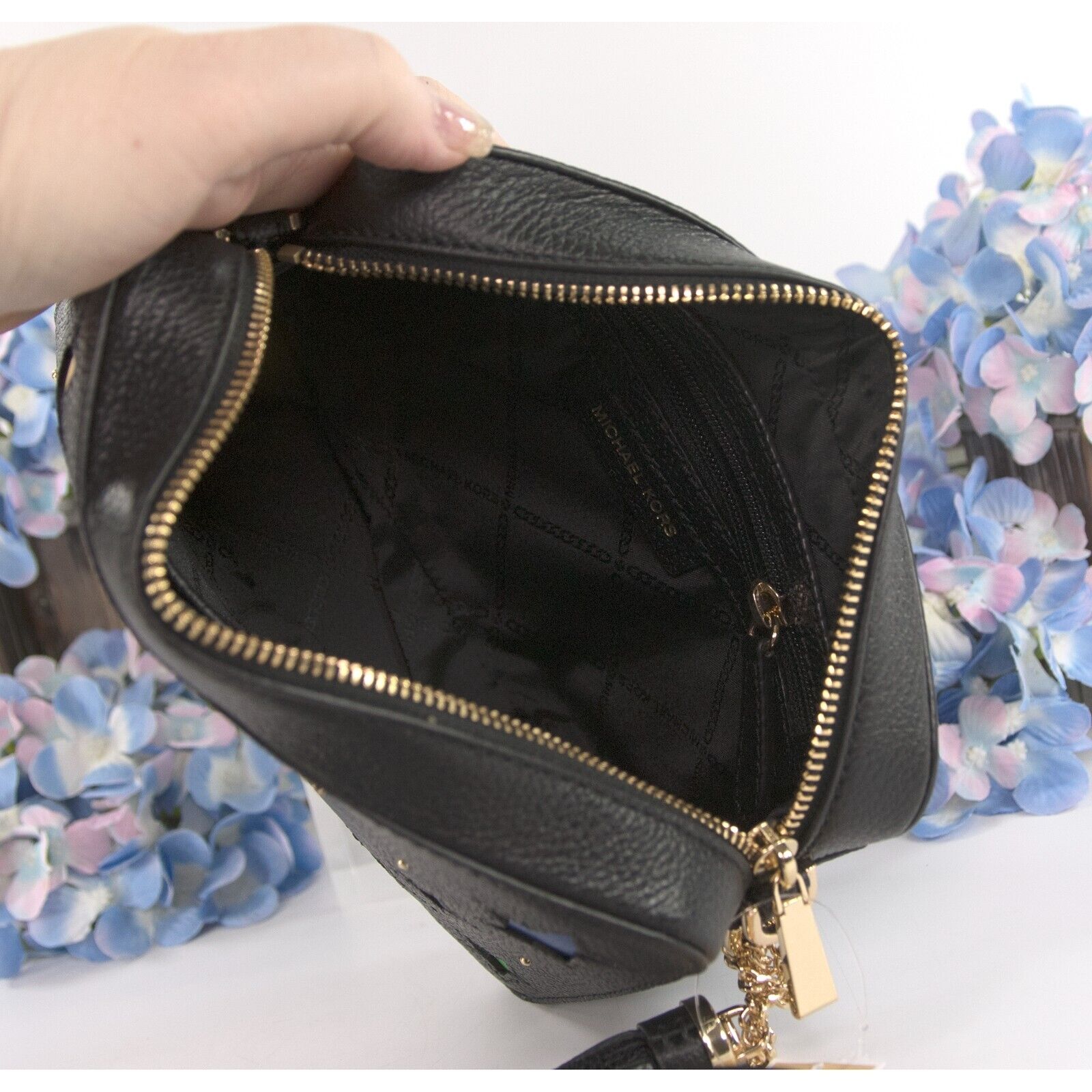Michael Kors Ginny Leather Camera Bag