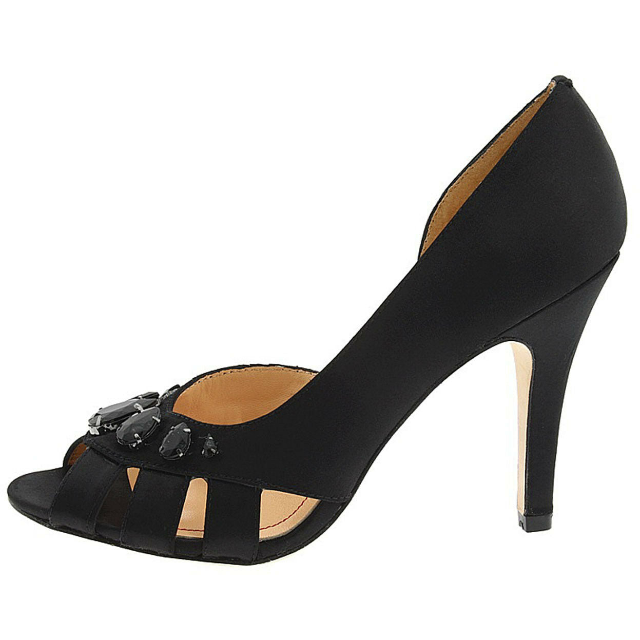 Black Peep Toe Lace Up Cut Out Detail Single Sole High Heels – AMIClubwear
